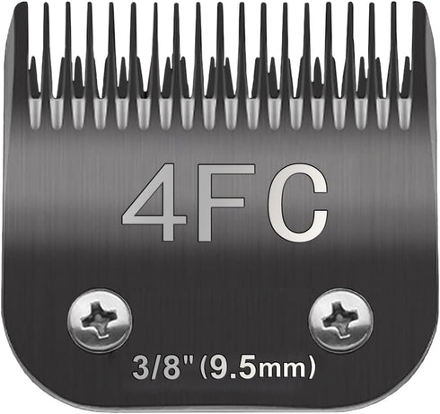 4FC Blade Dog Grooming Clipper Replacement Blades Compatible with Andis Dog Clippers,Most A5, Wahl KM Series Clippers,Detachable Ceramic Blade,Siz...