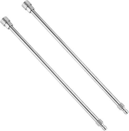 Pressure Washer Wand, Stainless Steel Body and Fitting, Upgrade Extension Wand for Power Washer, 1/4 Inch Quick Connect, 17 Inch, 2 Pack...