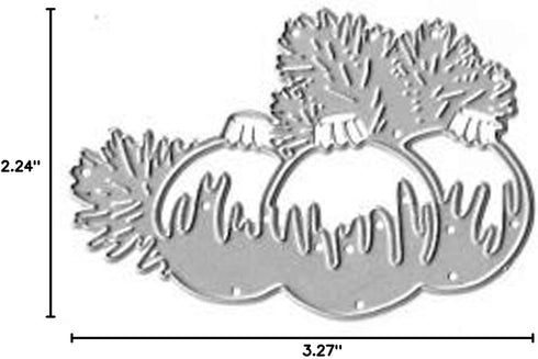 Christmas Balls Metal Die Cuts,Merry Christmas Tree Snowflake Cutting Dies Cut Stencils for DIY Scrapbooking Album Decorative Embossing Paper Dies...