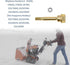 10pcs 532179828, 532187494, 532188243, 532192090, 588077501, 601001986 Shear Pin Bolt and Nut for Husqvarna,AYP Snow Throwers...