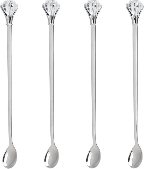 kilofly Rhinestone Party Stir Bar Spoon Value Pack, Set of 4...