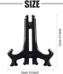 Woohome 20 PCS 5 Inch Plastic Easels Plate Display Stands Black Little Picture Frame Stand Holder...