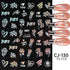 9 Sheet Valentine's Day Heart Nail Art Stickers Decals, 3D Laser Heart Rose Cat Letter Nail Stickers for Nail Art, Romantic Cute Nails Adhesive Ma...