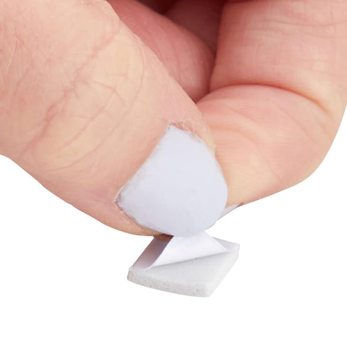 Juvale 12 Pack 3D Foam Squares for Crafts - 0.4 x 0.4 x 0.07 in White - Dimensionals for Card Making...