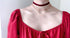 14K Gold Plated Ruby Red Layered Velvet Choker Necklace for Women Double Chain Indian Chokers Necklaces Goth Vampire Chocker Boho Chokers Statemen...