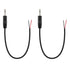 Fancasee 2-Pack 2.5mm Male Plug to Bare Wire Pigtail TS Mono 2.5mm Jack Connector Adapter Repair Audio Cable...