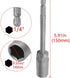 Utoolmart 1/4" Quick-Change Hex Shank 14mm Nut Setter Driver Drill Bit, 150mm Length, Metric No-magnetic 1 Pcs...