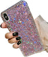 for iPhone Xs Max Case,for iPhone Xs Max Glitter Sparkle Bling Case for Girly Women,Rhinestone Bumper Protective Cover for Apple iPhone Xs Max (Pi...