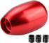 Gear Shift Knob?5 Speed Manual Car Gear Shift Knob Shifter Lever Stick with 3 Adapters (8mm/10mm/12mm)(Red)...