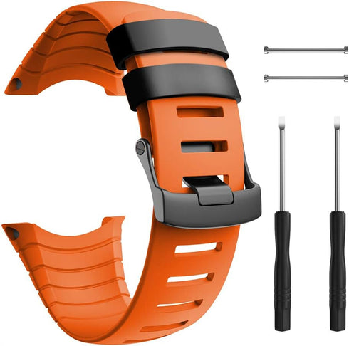 ANCOOL Compatible with Suunto Core Watch Band,Soft TPU Replacement Strap Sport Wristband Metal Clasp for Suunto Core Fitness Smart Watch...