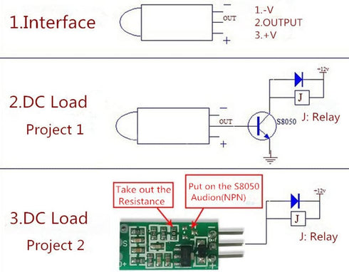 HC-SR505 Mini Infrared PIR Motion Sensor, Micro IR Pyroelectric Human Movement Detector Sensors Module (Pack of 5)...