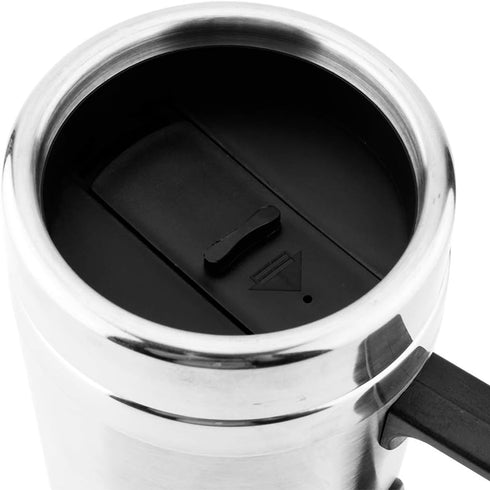 Car Heating Cup, 350ML + 150ML Stainless Steel Portable Automobile Hot Water Cup Electric Quick Heating Bottle Heater Boiler for Tea Coffee Water...