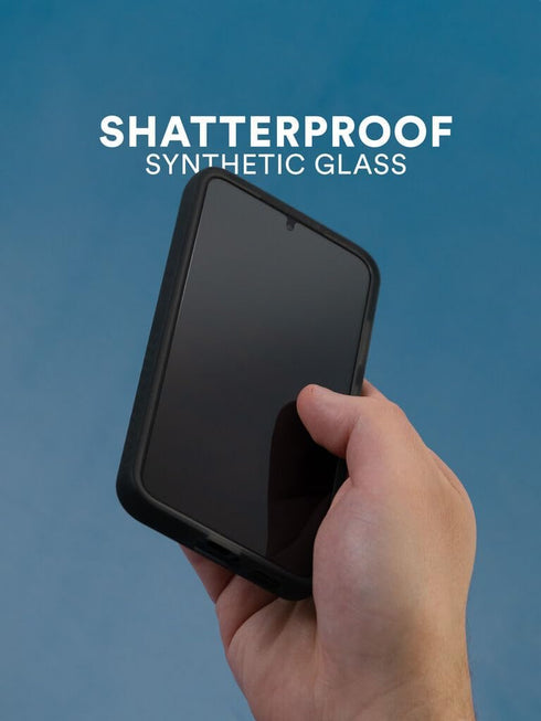 BodyGuardz Eco PRTX Screen Protector for Samsung Galaxy S23, Shatterproof Synthetic Glass, Case Friendly, Smudge Resistant Clear Protector with Ea...