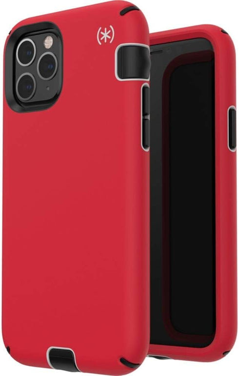 Speck Products - Case compatible with Apple iPhone 11 Pro, Presidio Sport, Heart Red/Sidewalk Gray/Black...