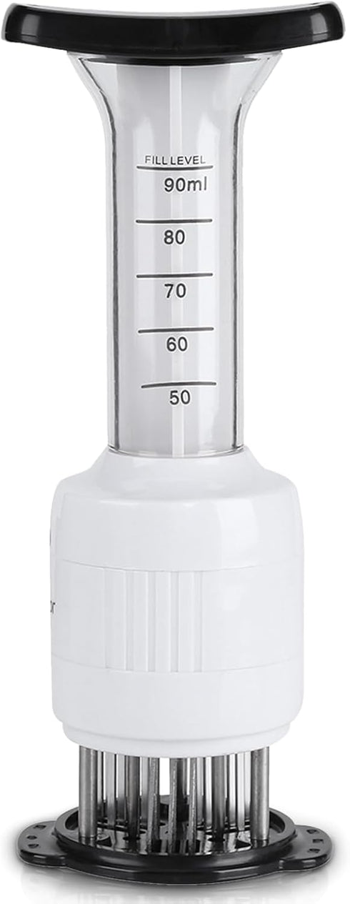 Stainless steel Marinade Meat Injector, Marinade Tenderizer Injector Needle Flavor Syringe Cooking Meat Poultry Turkey Chicken BBQ...