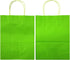 AZOWA Medium Gift Bags Light Green Kraft Paper Bags With Handles (7.5 x 3.9 x 9.8 in, 12 CT)...