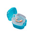 Denture Bath Case Cup Box Holder Storage Soak Container with Strainer Basket for Travel Cleaning (Light Blue)...