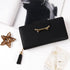 Wallet Women Cute Bifold Clutch Wallets with Zipper Coin Purse Card Holder Money Clip Gifts for Cat Lovers Black...