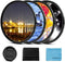 55mm Star Filter 4 Pieces Starburst Lens Filter(4 Points,6 Points,8 Points,12 Points) with Centre Pinch Lens Cap for Canon Nikon Sony Olympus Pent...