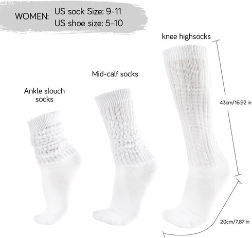 Slouch Socks, Slouch Socks for Women, Stack Socks, Scrunch Socks Women, 90s Socks for Women, Women Winter Socks...