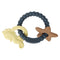 Silicone Teething Ring Toy, Baby Teether Toys with Rattles, BPA Free Sensory Chew Toys for Babies 3-6-12 Months to Soothe Sore Gums, Great Shower,...