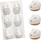 AUOCATTAIL 6 Cavity Easter Rabbit 3D Silicone Molds Rabbit Shape Silicone Baking Mold DIY Mousse Cake Pudding Jelly Dessert Fondant Cheesecake Soa...