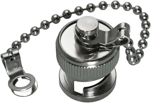 BNC Coax Cap 4PCS BNC Female Protective Water Dust Cap Cover with Chain for RF Coaxial Adapter...