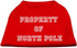 Mirage Pet Products 14-Inch Property of North Pole Screen Print Shirts for Pets, Large, Emerald Green...