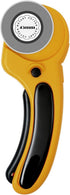 45mm Rotary Cutter, RosyMyth Fabric Cutter, for Paper, Leather Cutting, Quilting Sewing Scrapbooking, Seamstress, Tailors (Yellow)...