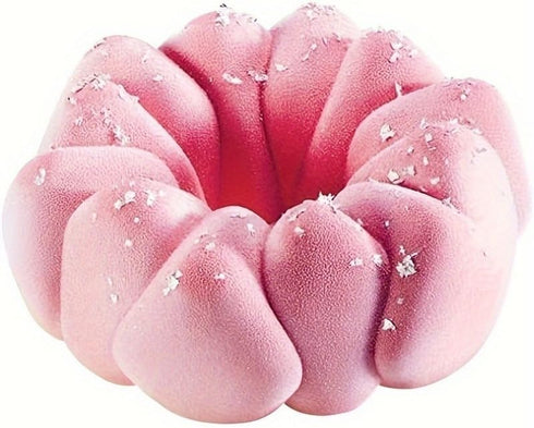 Flower Rock Wreath Shaped Cake Mold IY French Dessert Mousse Cake Silicone Mold Baking Tool,Non-stick Silicone Fluted Pans, Perfect Bakeware For C...