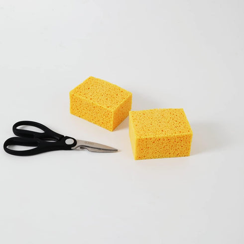 Natural Sponges Kitchen,2" Thick Extra Large Heavy Duty Scrub Sponges,Household Cleaning Sponge for Dishes,Cookware (15x10x5cm,2 Pcs)...