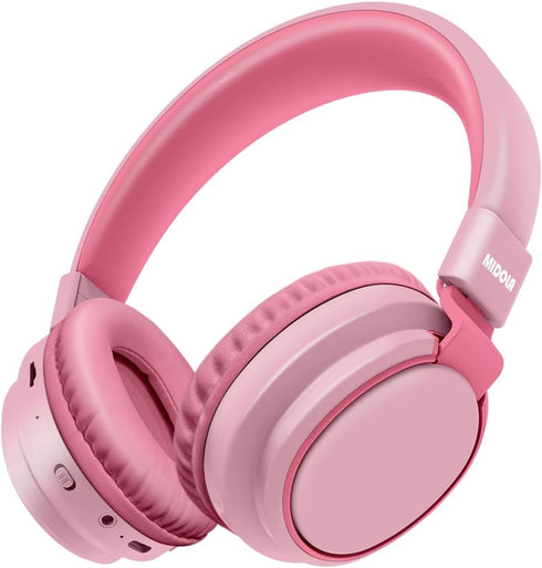 Kids Headphones Bluetooth 5.3 Wireless 60H Play Time Volume Limited 85/110dB Over Ear Foldable Protection Headset/Wired Aux Built-in Mic for Boy G...