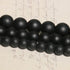 Yochus 8mm Black Matte Onyx Agates Round Loose Beads Frost Dull Polish Agat Beads for Jewelry Making...