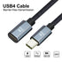 xiwai 0.5m USB4 Extension Cable Male to Female 40Gbps with 100W Charging and 8K@60Hz Compatible with Thunderbolt3/4...