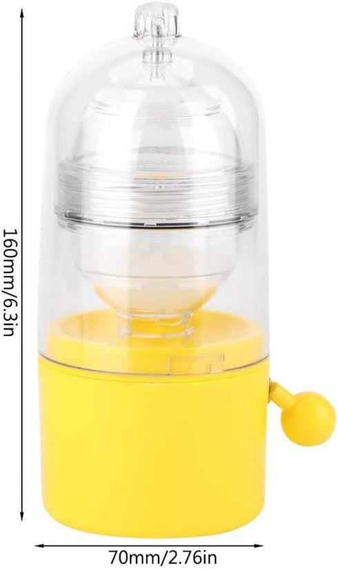 Egg Scrambler Shaker, Whisk Hand Powered Golden Egg Maker Eggs Yolk White Mixer Cooking Utensil Kitchen Gadgets Egg Pudding Maker...