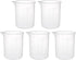 uxcell 5pcs Measuring Cup Labs PP Graduated Beakers 150ml...