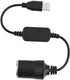 12V Car Cigarette Lighter Socket, Cigarette Lighter Splitter Power Adapter USB Port Female Converter Adapter Cord for Cellphone Driving Recorder G...