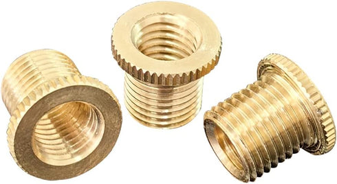 3PCS Brass Shift Knob Adapters Universal M8 X 1.25/M10 X 1.25/M10 X 1.5 Thread Gear Shifter Knob Screw...