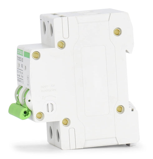 12V-110V DC Miniature Circuit Breaker, 15 Amp 2 Pole Battery Breaker Protector for Solar PV System and RV, Thermal Magnetic Trip, DIN Rail Mount, ...