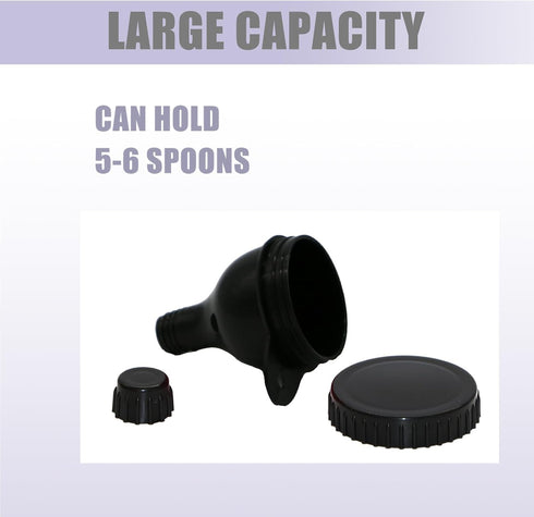 2Pack Protein Powder Container to go Portable Supplement Funnels with Shaker Bottle Balls&Spoon Portable Dispenser Container for Fitness and Trave...