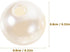 50pcs Pearl Buttons Craft Buttons Replacement Buttons Faux Pearl Beads Sewing Buttons Pants Buttons Sew on Clothing Buttons Shank Buttons Shirt Bu...