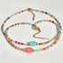 Bohemian Beaded Choker Necklaces For Women Girls Bead Turquoise Adjustable Necklaces Boho Summer Beach Fashion Jewelry Gifts...
