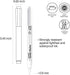 MONAMI Garden Marker 450, Fine Tip (0.9mm), Permanent Marker for Outdoor Use, White, 1pc...