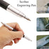 3Pcs DIY Ceramics Engraving Tool Durable Anti Slip Handle Lettering Alloy Tip Double End Etching Pen Scriber Marking Engraving Tools...