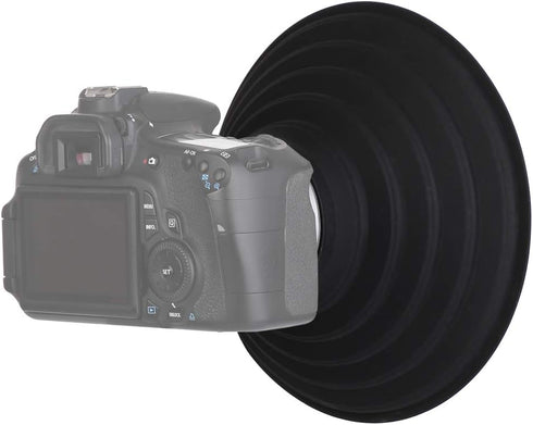 Lens Hood for Nikon Canon Pentax Sony 70-90mm Camera Lens, Ultimate Anti-Glass Anti-Reflective Silicone Collapsible Len Hood Take Reflection-Free ...