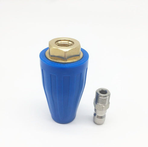 Turbo Nozzle Pressure Washer Accessories 360° Rotating Spray, 5000 Psi, 6.1 GPM, 1/4 Inch Quick Connect Washer Attachment For Cleaning Brick, Conc...