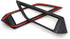 Kadore for 2018-2023 Subaru Crosstrek/Impreza Center Air Vent Trim Cover | Carbon Fiber Style ABS Frame 2-Piece Set | Sport/Limited/Premium Interi...