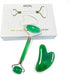 Facial Massage And Scraping Skin Care Tool And Neck Roller Set For Skin Care, Reducing Puffiness And Improving Facial Wrinkles (Green)...