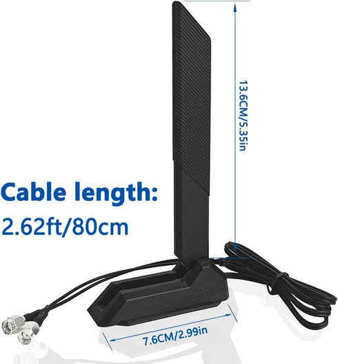 ZAHARA Replacement for MSI MPG Z390 Z490 Z590 Z690 Z790 X570 CARBON EKX WIFI MOVING ANTENNA WIFI 6E...