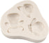 Farm Animal Head Fondant Molds Cow Sheep Pig Head Silicone Chocolate Candy Mold For Farm Theme Cake Decoration Cupcake Topper Polymer Clay Gum Pas...